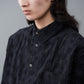 Polka-dot dobby stripe shirt