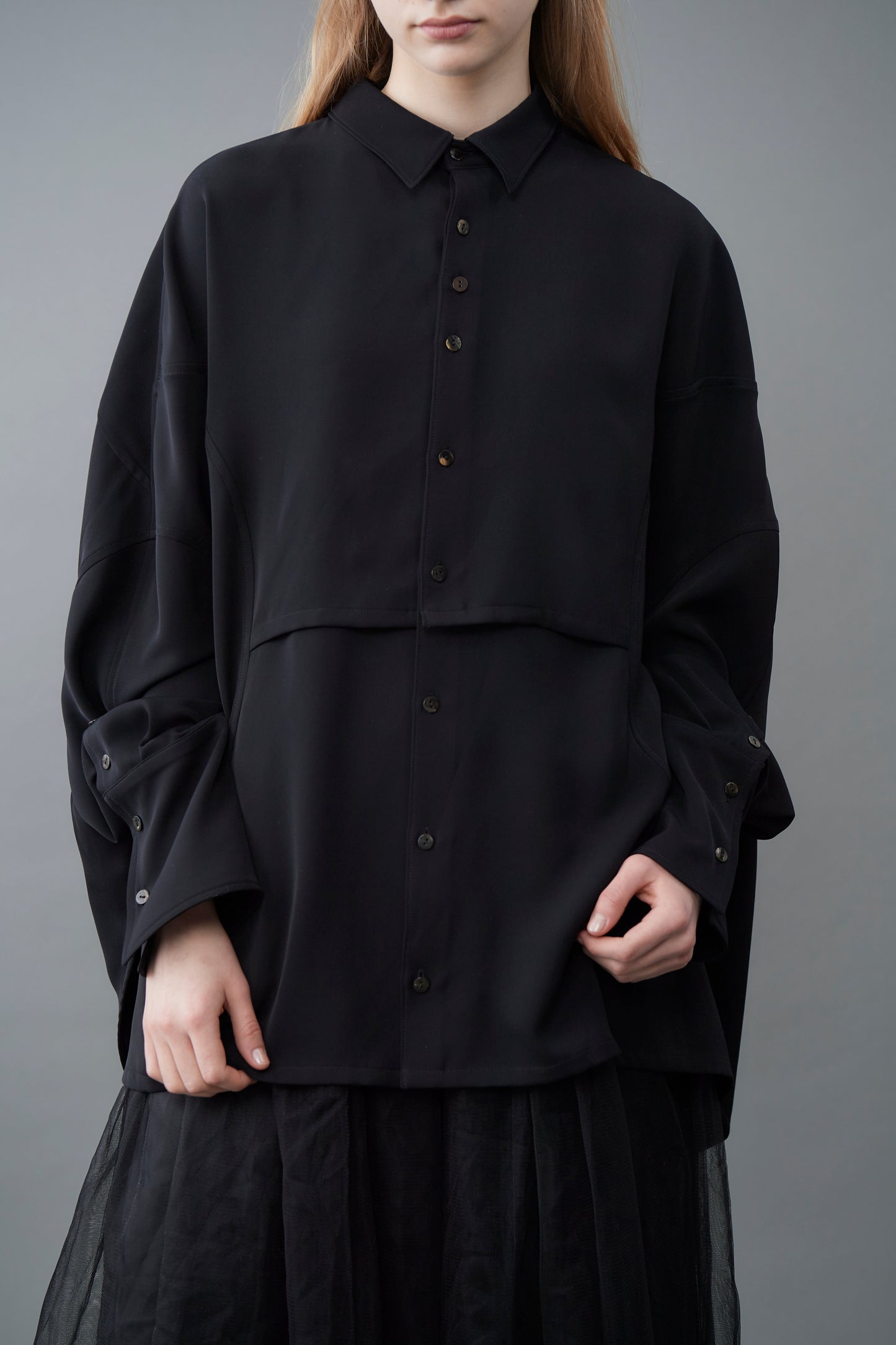 a dot Shirt/BLK