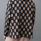 Pleated polka-dot reversible jacquard shirt Black x Beige(reversible design)