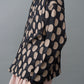 Pleated polka-dot reversible jacquard shirt Black x Beige(reversible design)