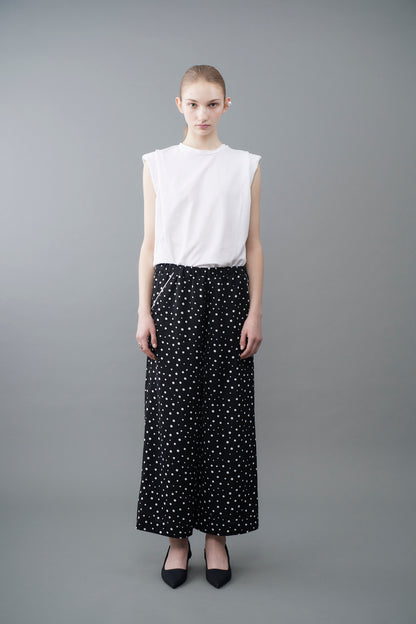 Random dots Wide Pants