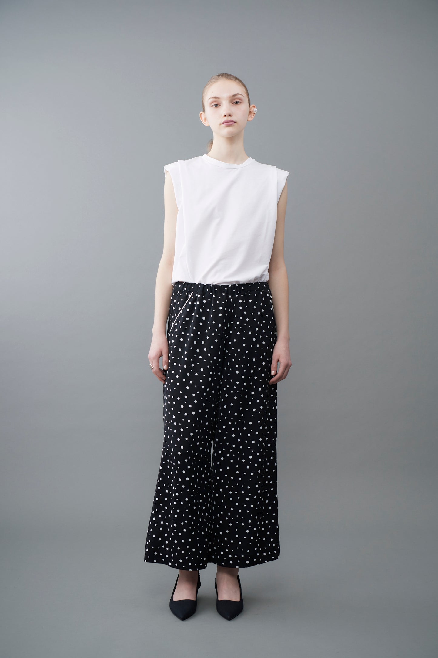 Random dots Wide Pants