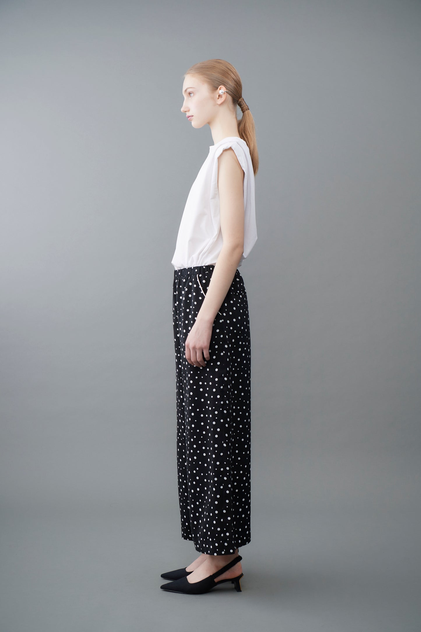 Random dots Wide Pants