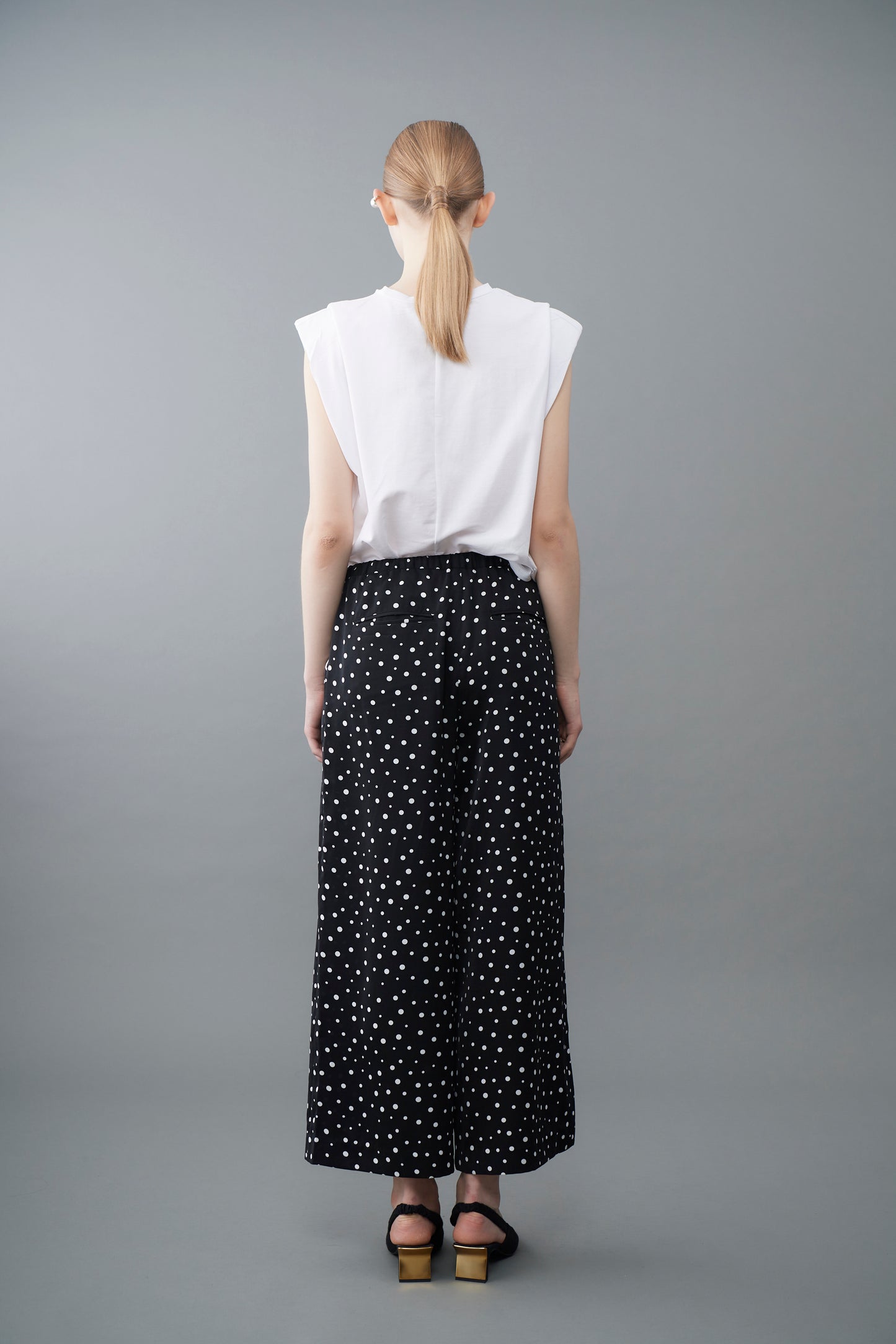 Random dots Wide Pants