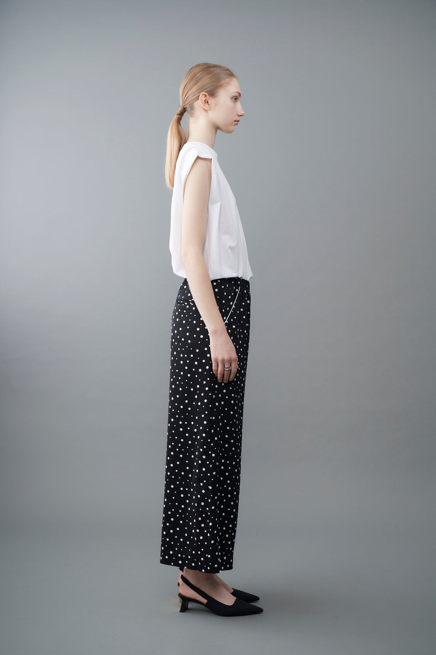 Random dots Wide Pants