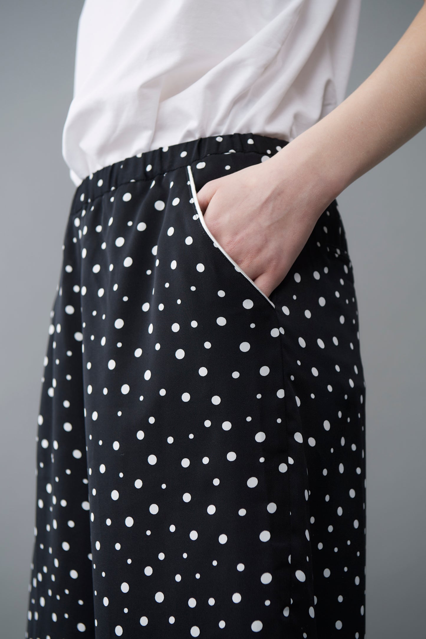 Random dots Wide Pants