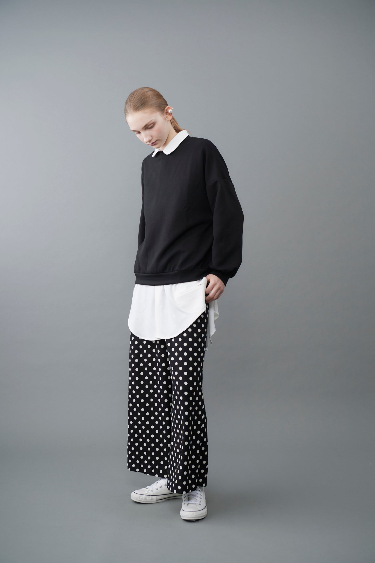 φ0.5 inch dots Wide Pants