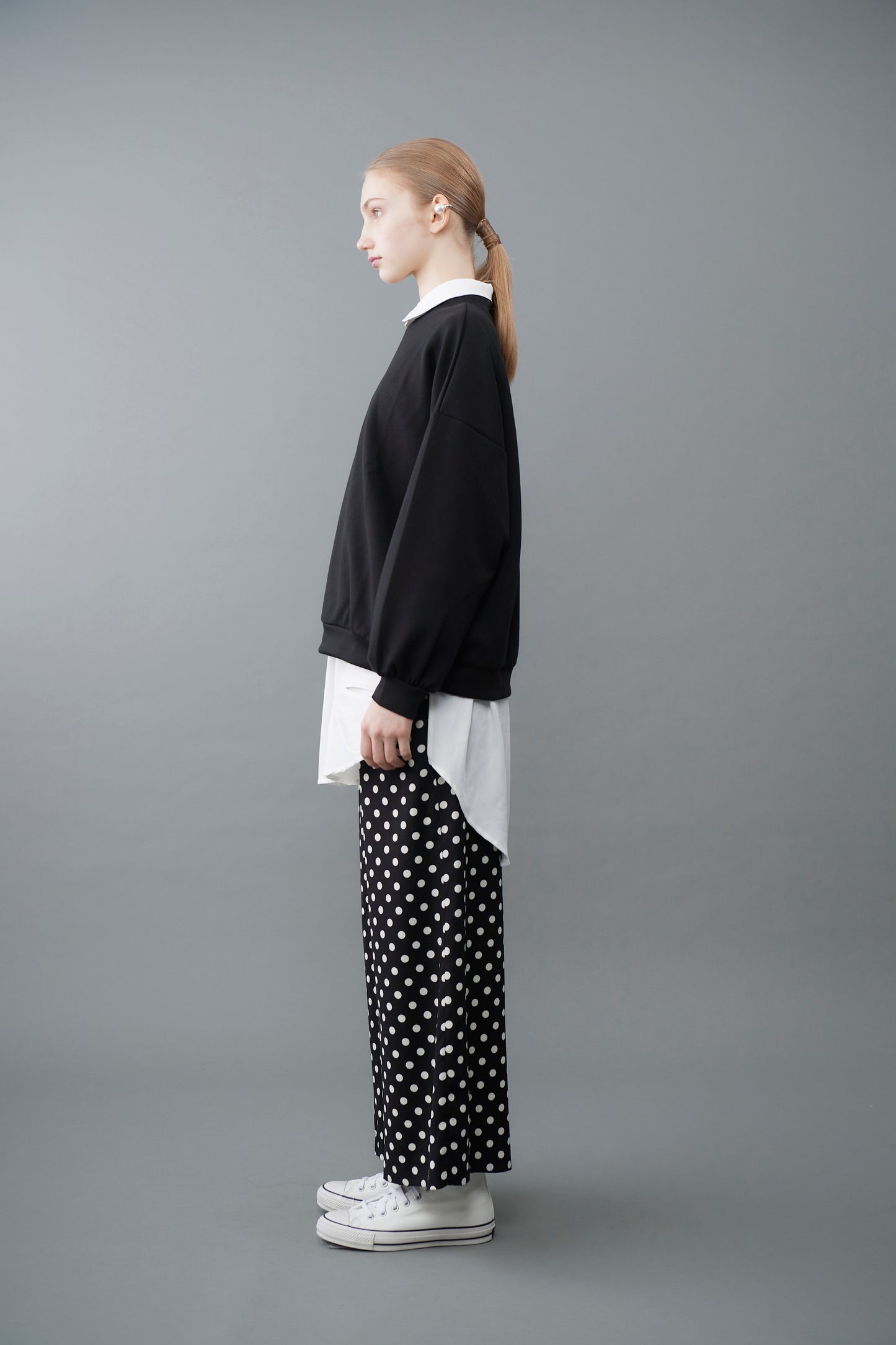 φ0.5 inch dots Wide Pants