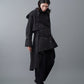 Random dot buttons Trench coat/BLK