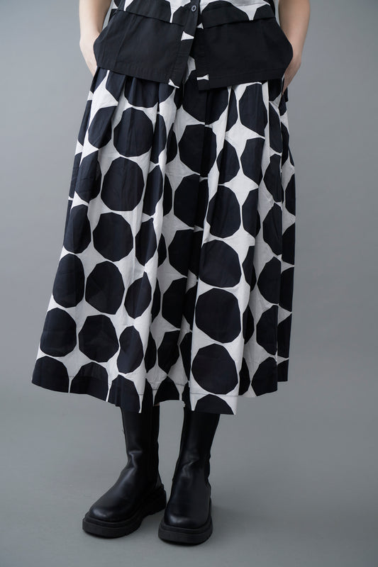 Dot Print Skirt