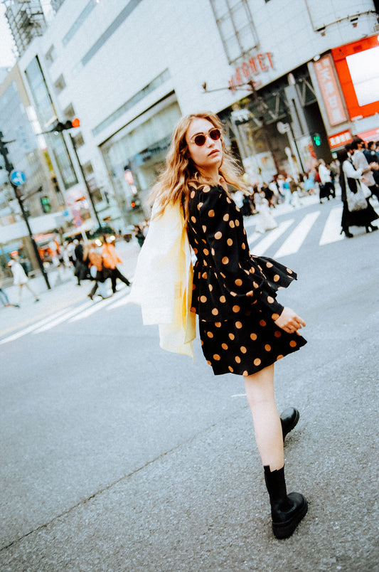 Tiered ruffled mini dress