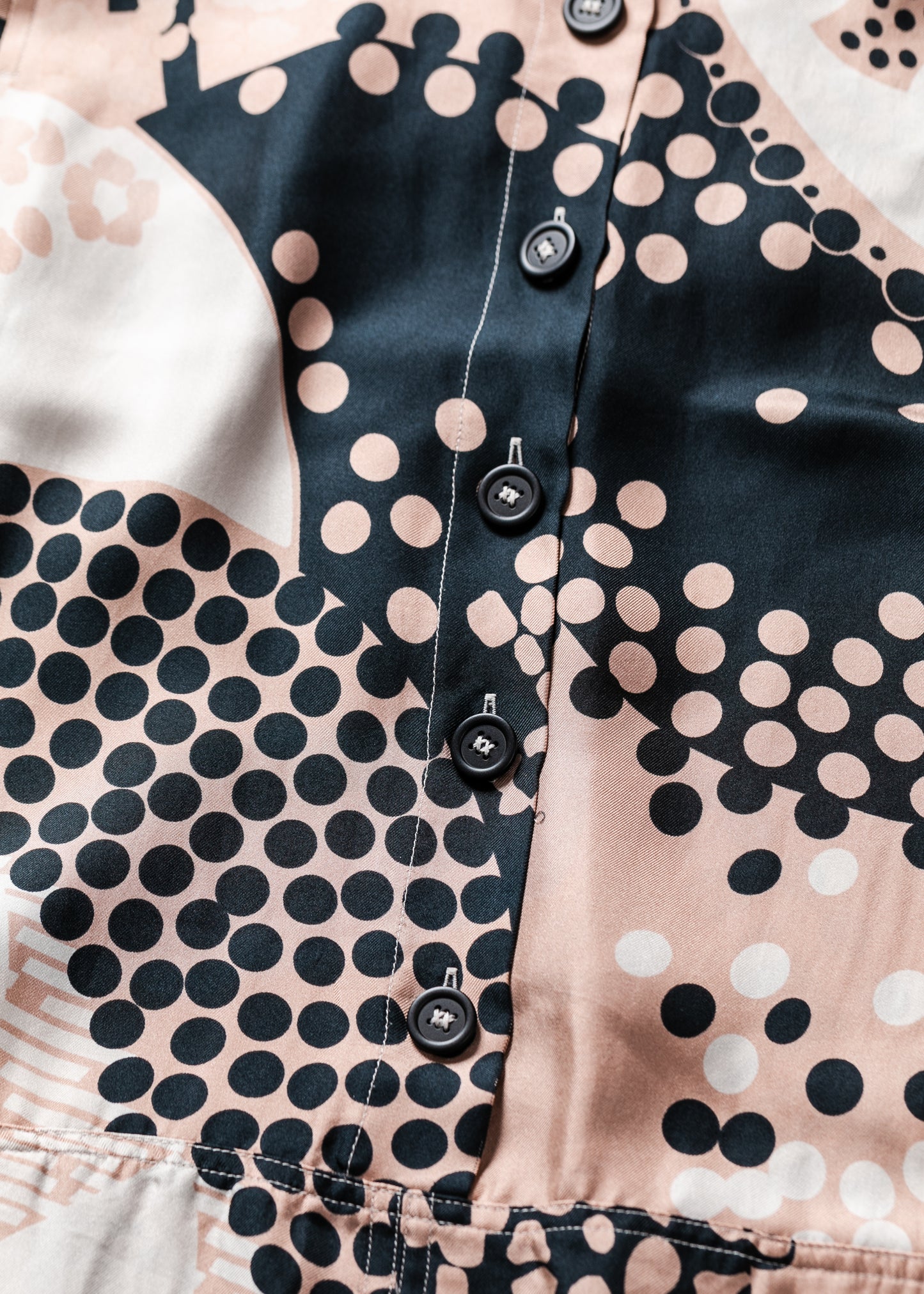 Graphical dots Shirt dress