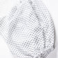 φ0.1 inch dots Layerd Ballon Sleeve Dress WHITE