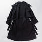 Random dot buttons Trench coat/BLK
