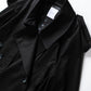 Random dot buttons Trench coat/BLK