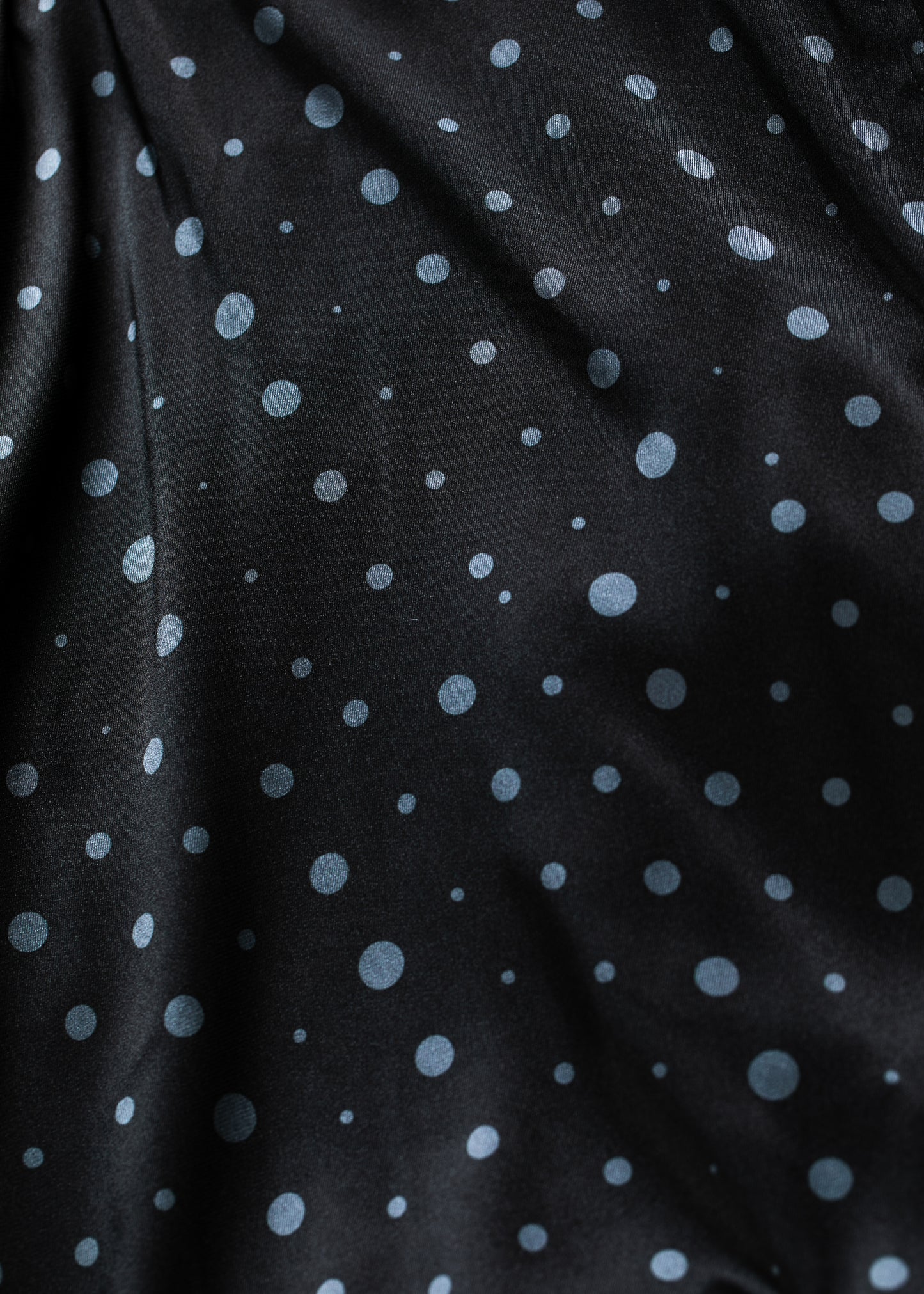 Random dot buttons Trench coat/BLK