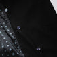 Random dot buttons Trench coat/BLK