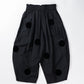 dot patched pants