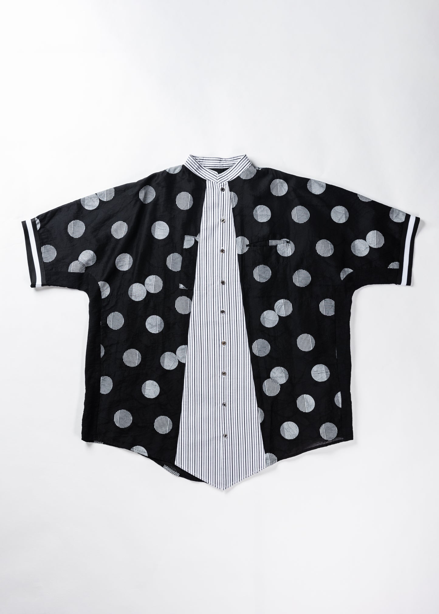 Japanese woven dot Short-Sleeved Shirt