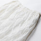 Ripple Finish dot Skirt -White