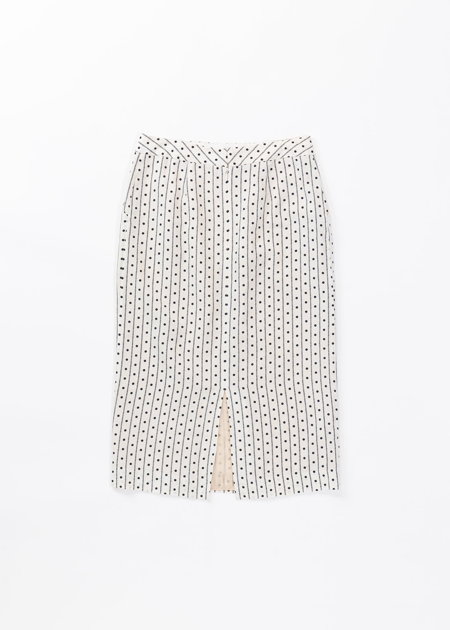 Geometric straight line skirt