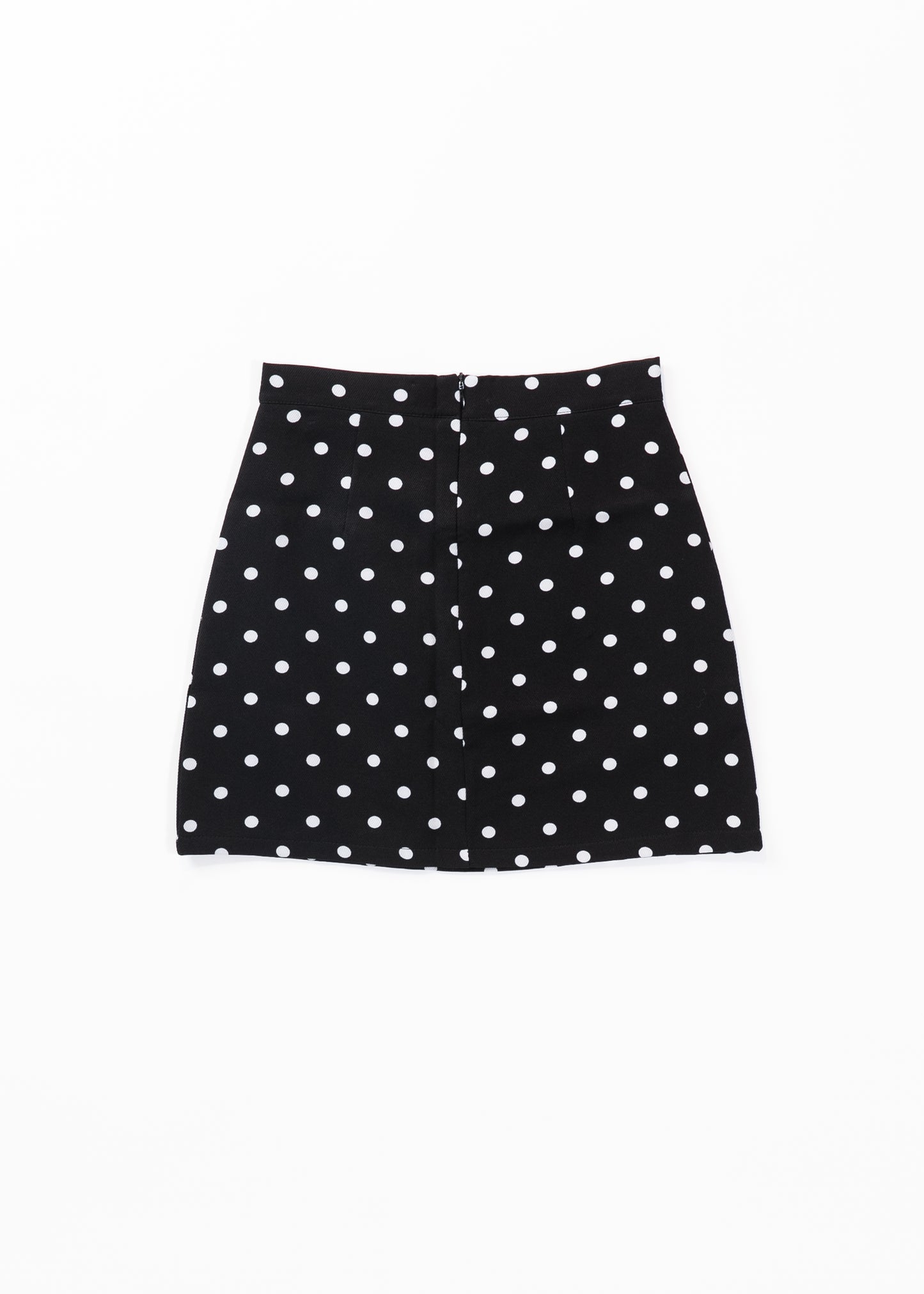 Polka dots pencil mini skirt