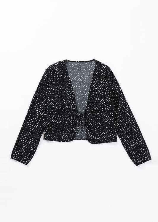 Summer style pindots cardigan