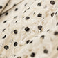 Cropped sleeves blazer with printed dots on lace