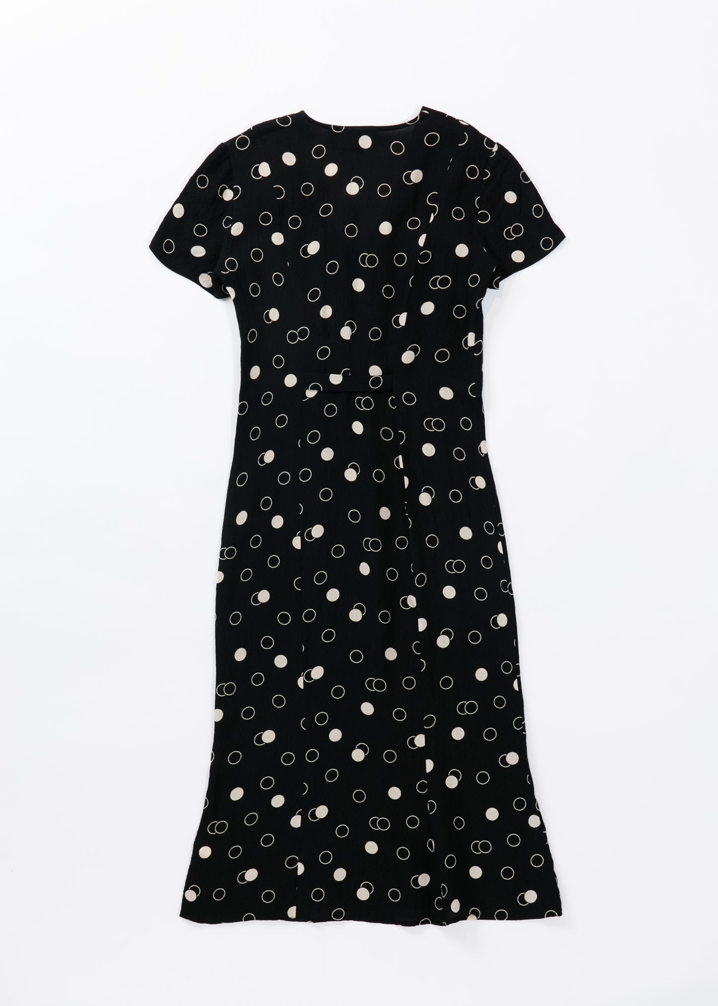 Geometric dots V-neck dress