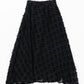 Dots cut jacquard skirt