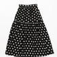Switching gather flare skirt
