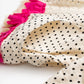 Cardigan with bicolor fringe