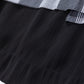 Asymmetrical skirt with different materials