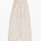 Pindots patterned wide leg pants