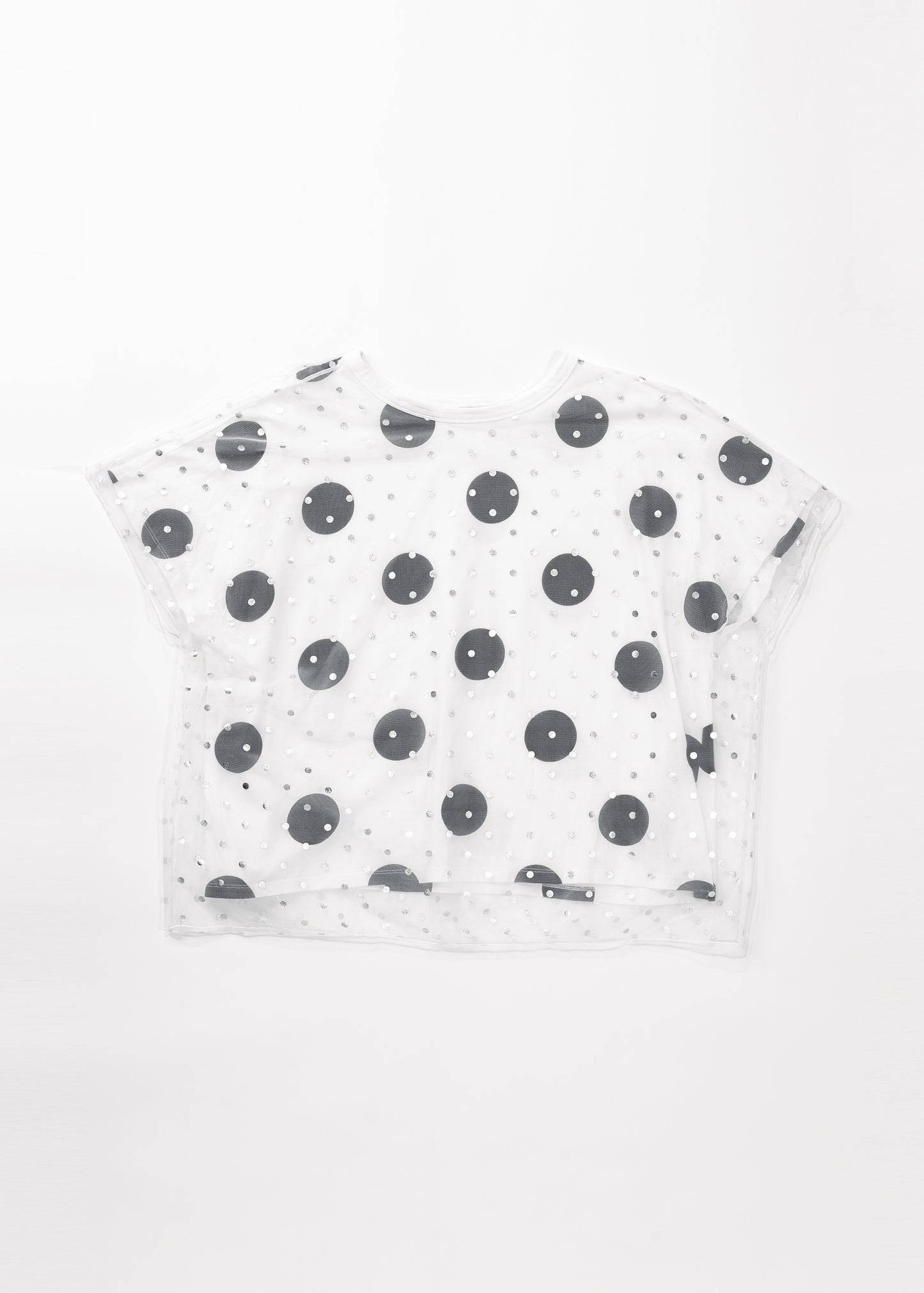 Polka dots tulle layered Tee