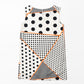 Multi dots printed sleeveless short dress