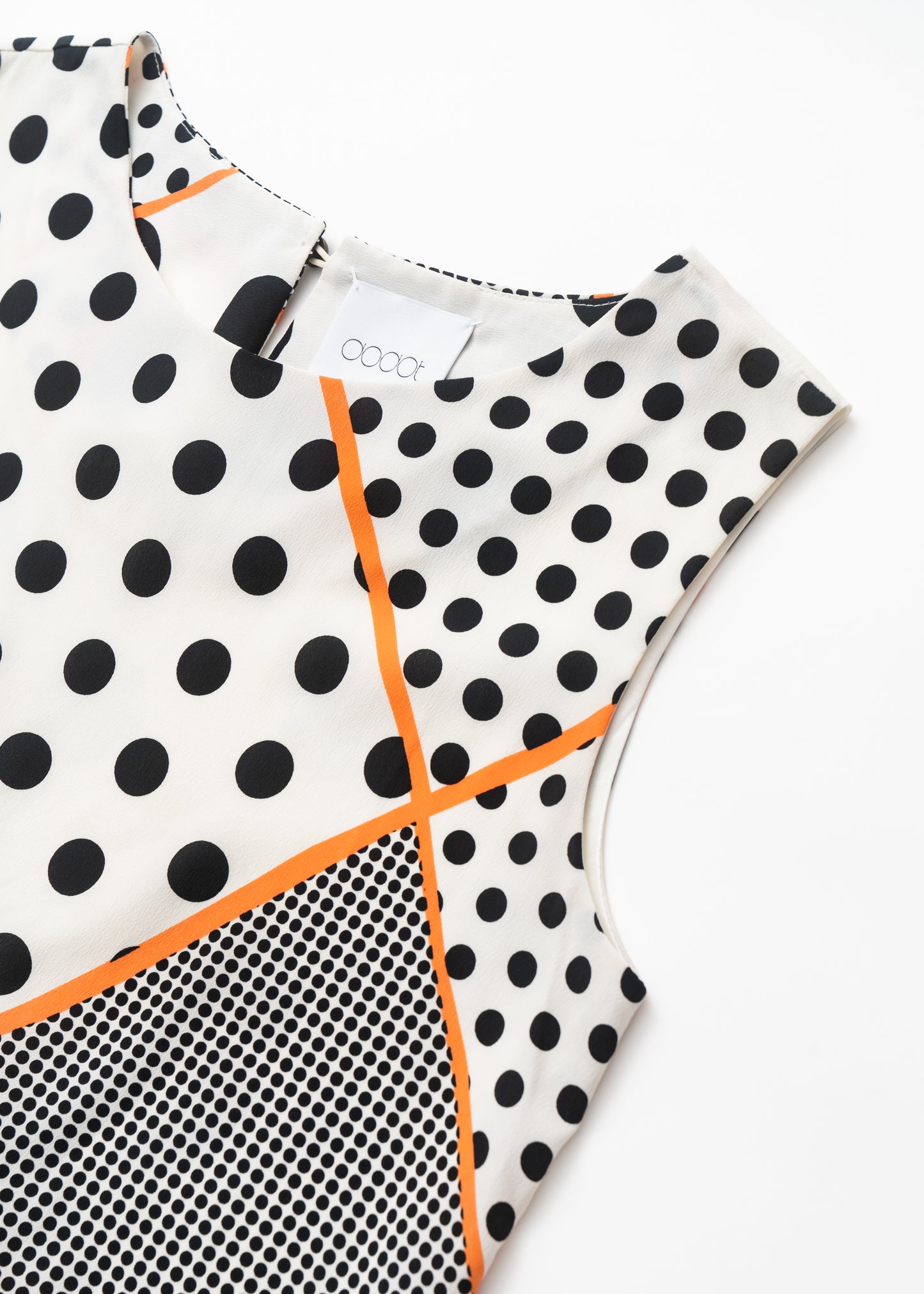 Multi dots printed sleeveless short dress