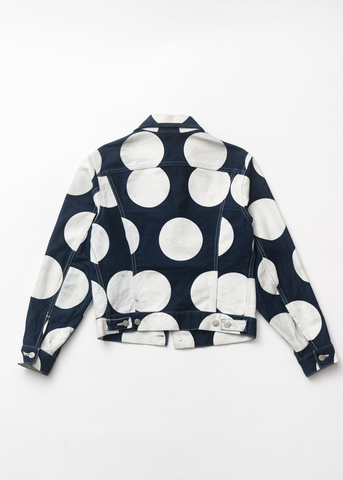 Dots painted denim jacket