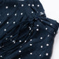 Shirring blouse at the waist with open back