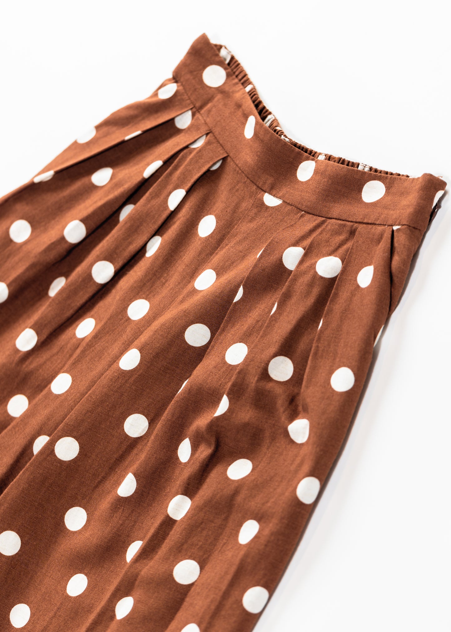 Polka dots wide leg flare pants