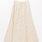 A line long skirt with front button