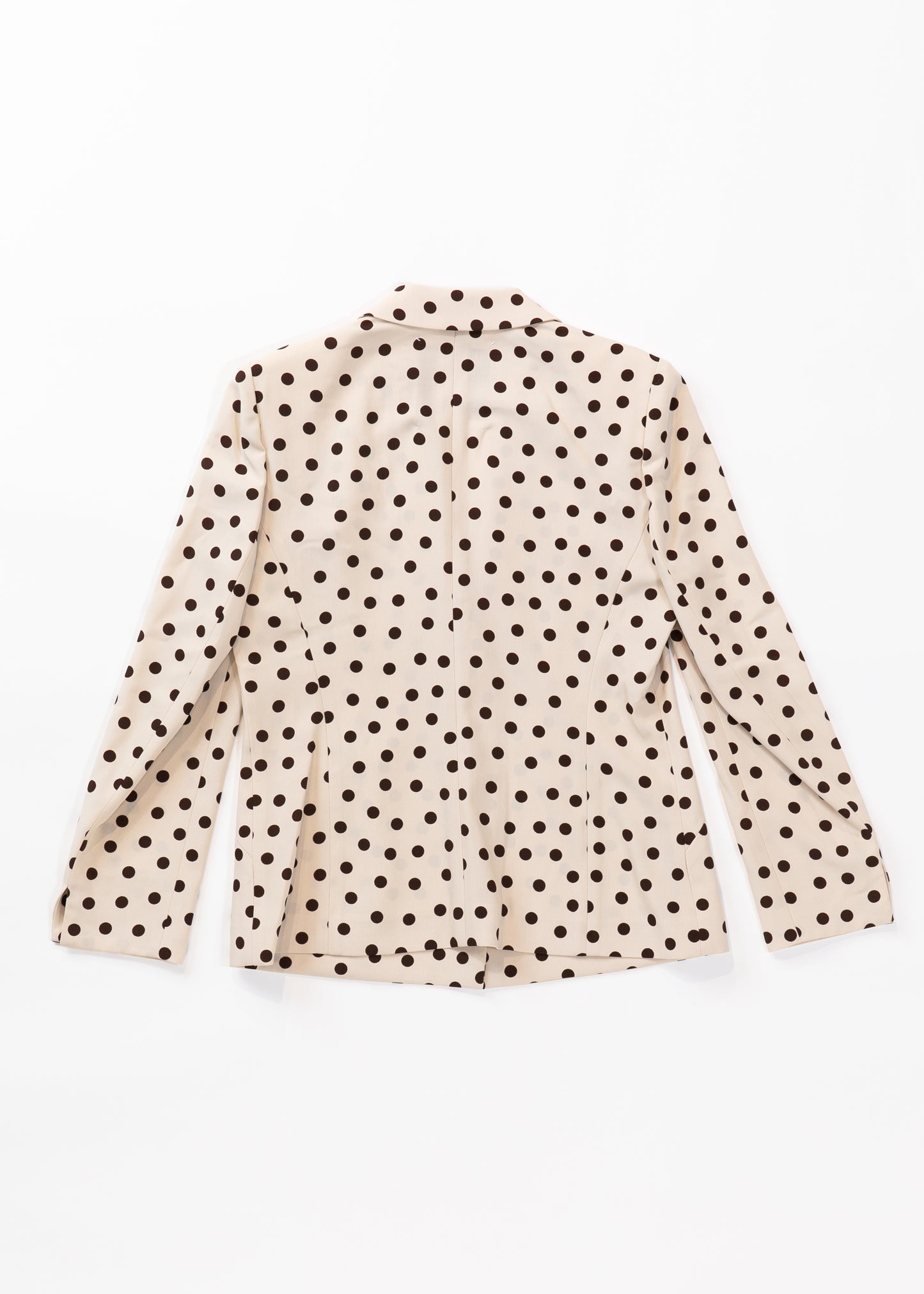 Polka dots tailored single breasted blazer