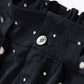 Pindots wide leg pants with polka dots belt