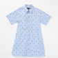 MOSCHINO / Short sleeves shirt dress with shell dot