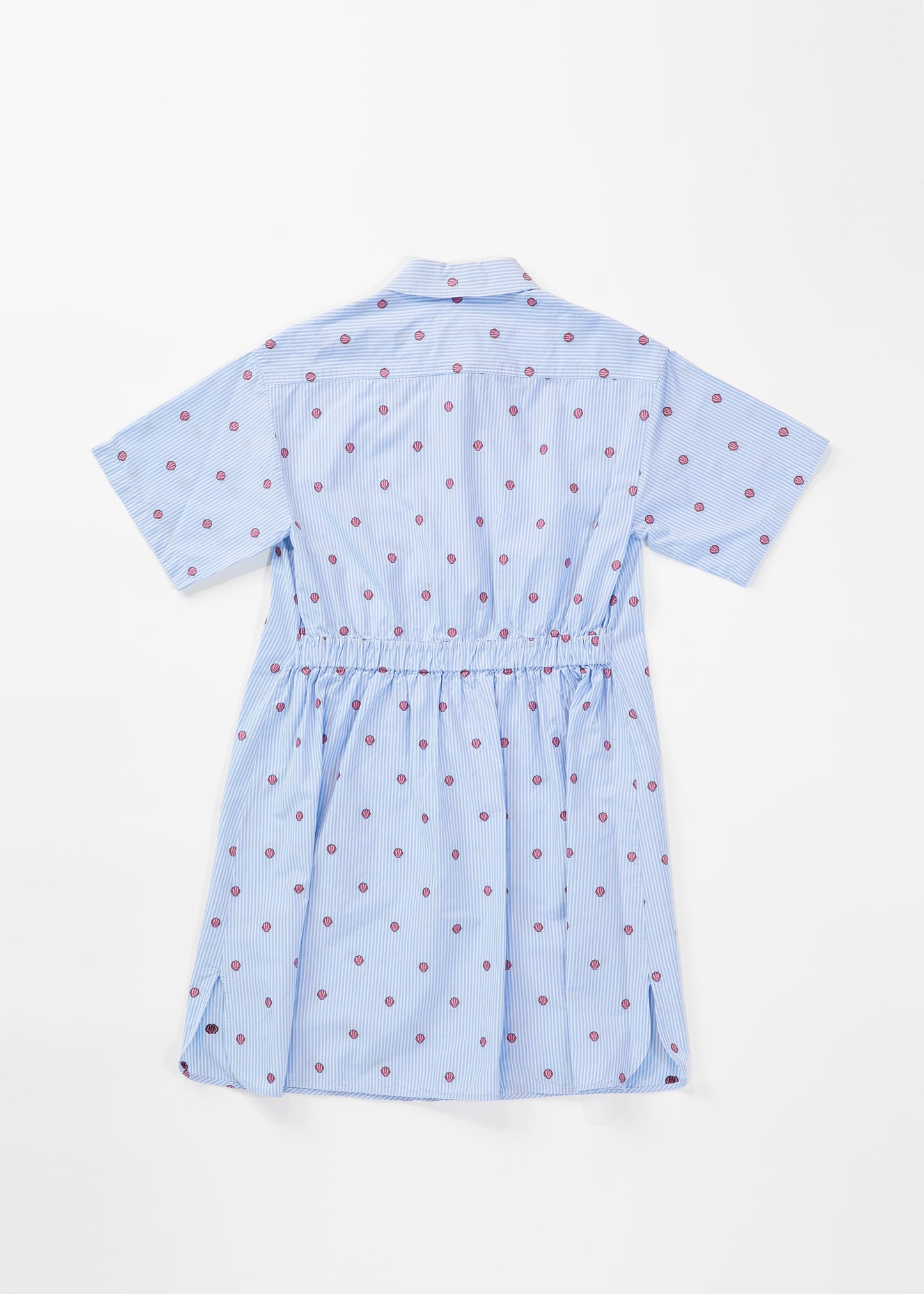 MOSCHINO / Short sleeves shirt dress with shell dot