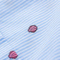 MOSCHINO / Short sleeves shirt dress with shell dot