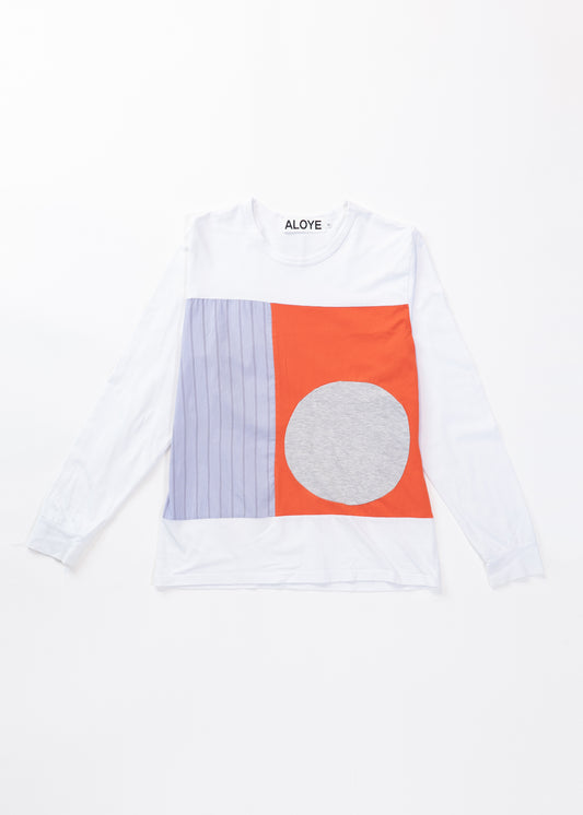 ALOYE / Switching different materials Tee