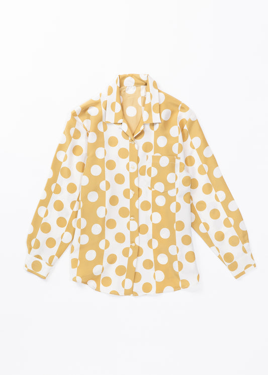 Geometric dots printed shirt