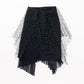 FACETASM / Deformation tulle asymmetric skirt